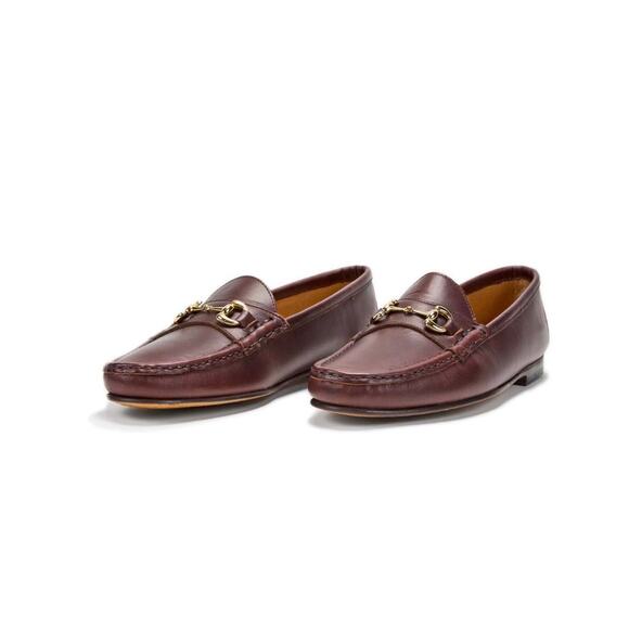 Jay Butler Millbank Bit Loafer Burgundy Full Grain Leather Gold Bit Size 8.5 main image 3